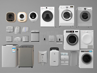 Modern washer dryer 3d model