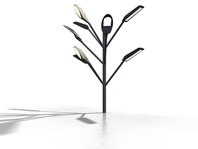 Modern Tree Shaped Outdoor Light With Multiple Arms For Garden Illumination 3d model