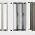 Modern Heating Radiators With Different Designs And Various Color Options 3d model