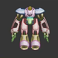 Modern Robot Warrior Mechanical Combat Police Mechanical Armor 3d model