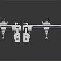 Industrial Robotic Arm Structure With Arm Frame Joints And Sliding Rails