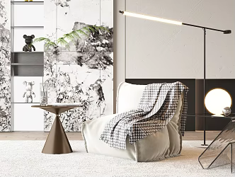 Modern Lazy Sofa 3d model