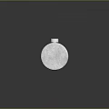 Cylindrical Wooden Household Item With Gray End And Silver Button