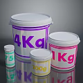 Household Storage Buckets With 4Kg 1Kg 300g and 75g Weight Labels