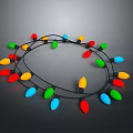 Colorful Christmas Light Strings With Assorted Colored Bulbs For Festive Home Decoration