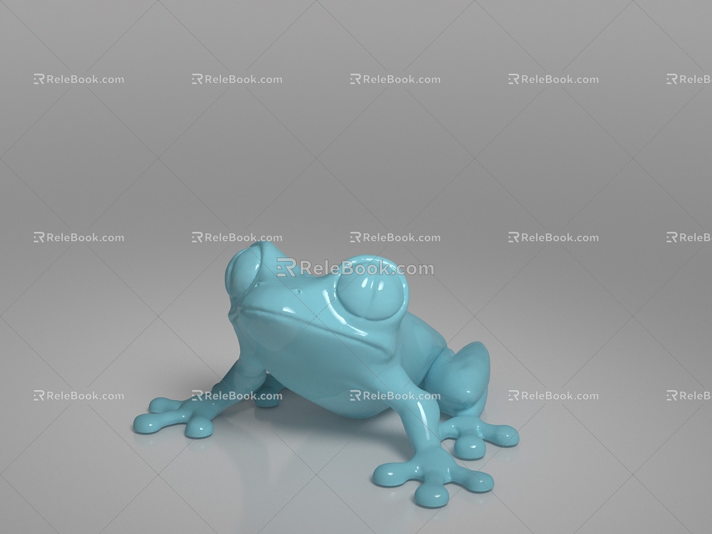 reptile frog big-eyed frog 3d model