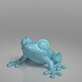 reptile frog big-eyed frog 3d model