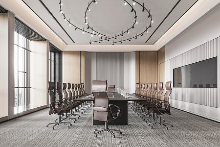 Modern Conference Room 3d model