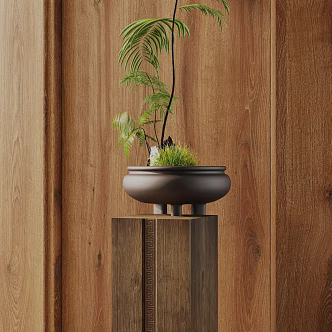 potted plant 3d model