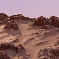 Desert Terrain Mountains 3d model