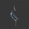 Decorative Living Accessories With Purple Blue Crystal Hanging Decor And Tabletop Ornament Design