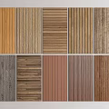 Different Wooden Flooring Types Featuring Various Wood Grain and Color Designs