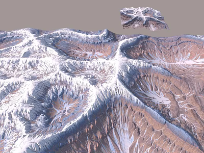 Garden Landscape Design With Natural Rock Textures And Scenic Terrain Features 3d model