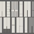 White Cabinet Door Panels With Various Textures And Design Styles