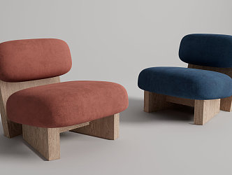 Modern Single Sofa Single Sofa Casual Chair 3d model