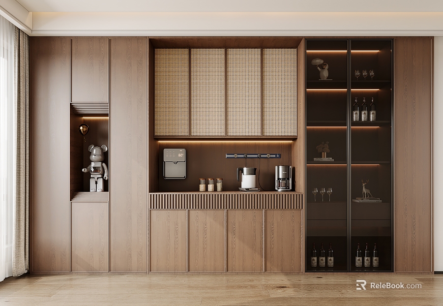 Antique Wine Cabinet texture