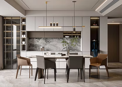 Modern Restaurant 3d model