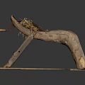 Modern tool guillotine ancient tool machining 3d model