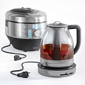 Kitchen Appliances Featuring EBRK Multifunctional Cooker And KitchenAid Glass Electric Kettle With Liquid