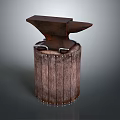 Anvil forging hammer iron 3d model