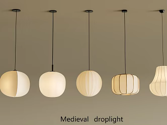 New Chinese Chandelier Lantern Chandelier Round Chandelier 3d model
