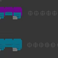 Blue Leisure Chairs With Wooden Armrests Row Design And Colour Options