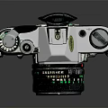 Canon AE-1 Vintage Film Camera Classic Design Silver Black Body And Lens