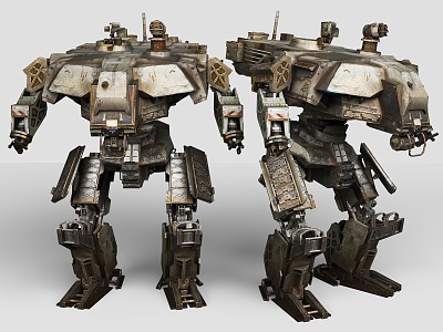 Sci-fi Robot Mecturer Century Sci-fi Style Cyberpunk Style Robot War Machine Battle Robot 3d model