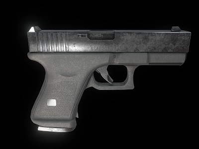 Pistol Glock 19 automatic pistol 3d model