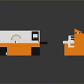 Industrial Processing Machinery Set With White And Orange Components And Multiple Units