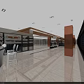 Bright Modern Clothing Store Interior With Display Racks Hanging Apparel And Ceiling Lights