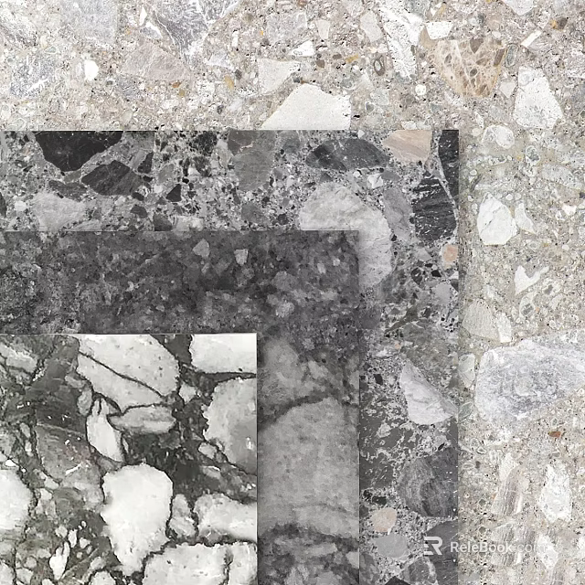 Stone Components Featuring Various Natural Textures And Neutral Color Patterns 3d model 