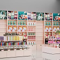 Colorful Retail Store Interior With Shelves Of Teddy Bears Cosmetics And Decorative Items