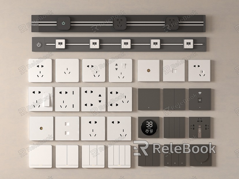 Socket switch combination model