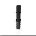 Industrial Cylindrical Column Equipment With Segmented Ring Metal Wood Design