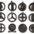 Black Cabinet Handles With Various Modern Designs For Furniture Decoration