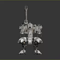 Modern Robot Mech Warrior Machine Battlearm Mechanical Battlearm Machine Warrior 3d model