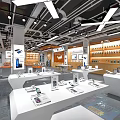 Modern Mobile Phone Store Digital Store Mobile Phone Accessories Store Digital Store Display Cabinet Nakajima Display Desk 3d model