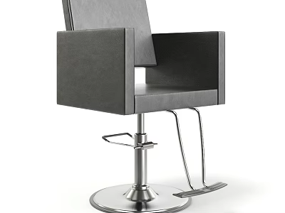 Elegant Modern Massage Chair With Leather Upholstery Adjustable Settings And Steel Base 3d model