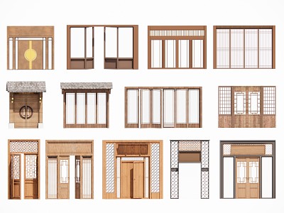 New Chinese Gate Entrance Gate 3d model