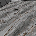 Grey luxury marble floor tile high-grade marble oblique texture marble wavy marble 3d model