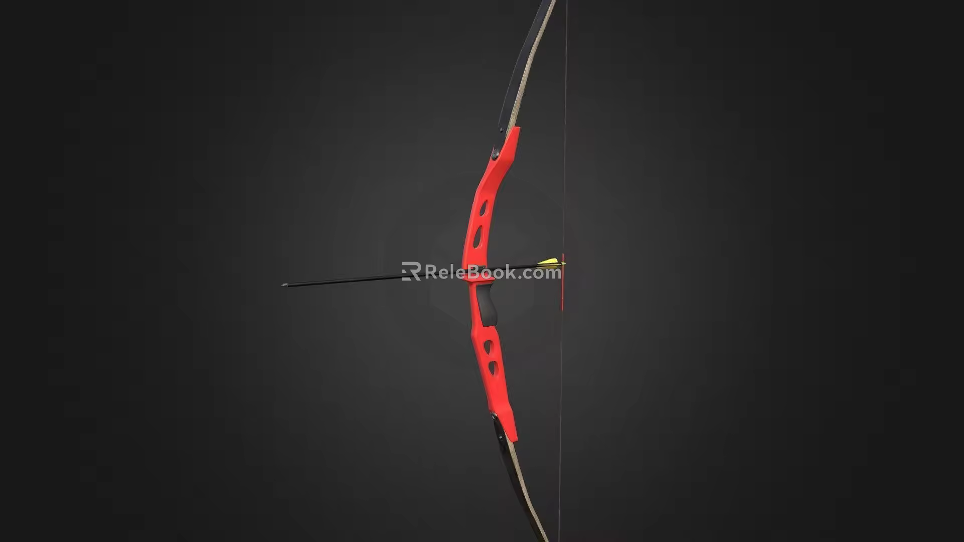 recurve bow 3d model