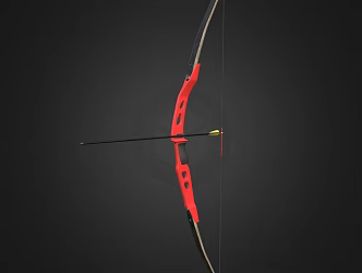 recurve bow 3d model