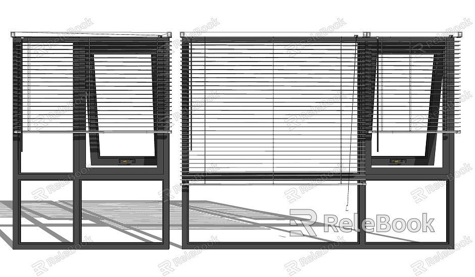 Modern venetian blinds aluminum alloy window blinds combination model