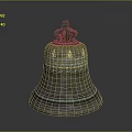 Bronze Bell With Intricate Carvings Decorative Patterns And Ornate Handle