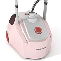 Garment Steamer with Pink Base Black Handle and Portable Design for Home Use