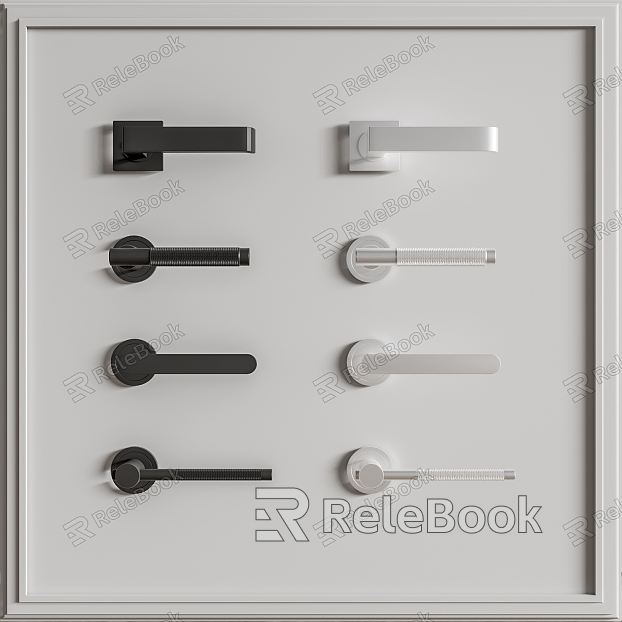 Modern door handle hardware handle handle model