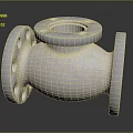 Stainless Steel Industrial Valve With Flange Connection And Durable Metal Construction