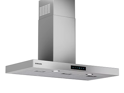 Samsung Stainless Steel Kitchen Range Hood with Modern Design and Efficient Ventilation 3d model