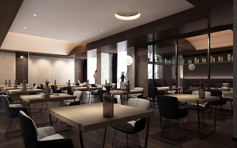 Modern Restaurant 3d model